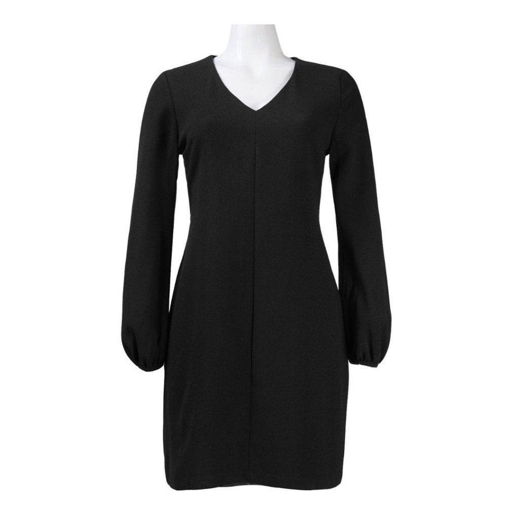Taylor - V Neck Long Sleeve Shift Dress 5803M